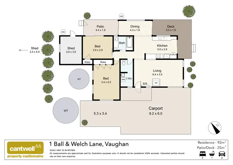 Floorplan of Homely house listing, 1 Ball And Welch Lane, Vaughan VIC 3451