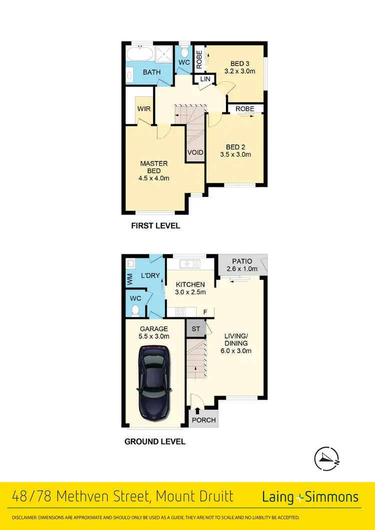Floorplan of Homely townhouse listing, 48/78 Methven Street, Mount Druitt NSW 2770