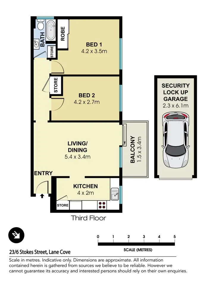 Floorplan of Homely apartment listing, 23/6 Stokes Street, Lane Cove NSW 2066