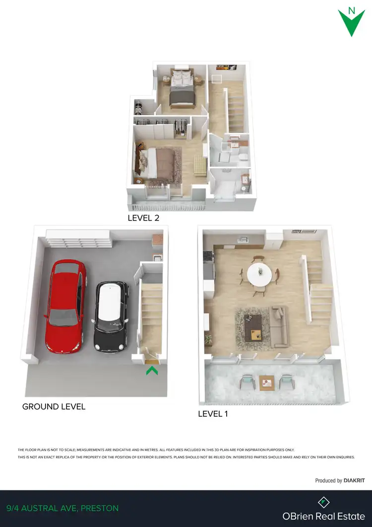 Floorplan of Homely townhouse listing, 9/4 Austral Avenue, Preston VIC 3072