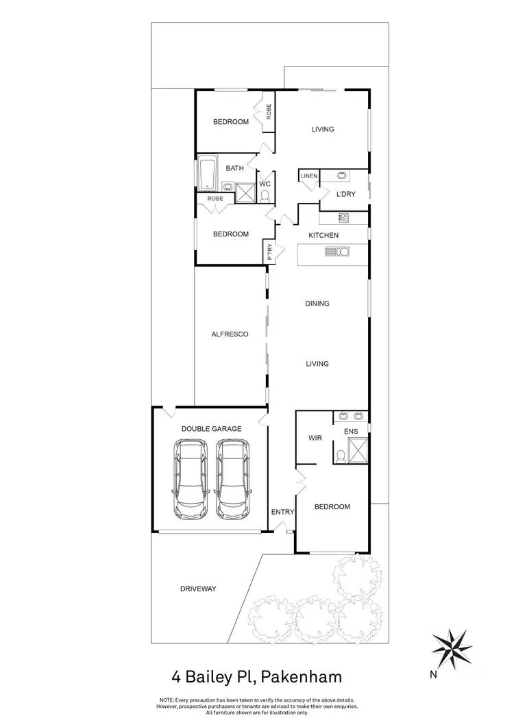 Floorplan of Homely house listing, 4 Bailey Place, Pakenham VIC 3810