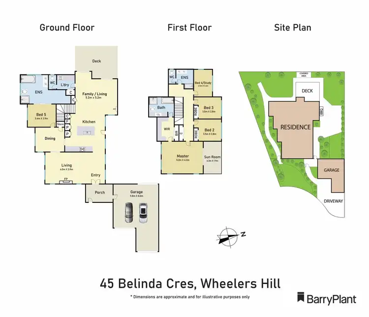 Floorplan of Homely house listing, 45 Belinda Crescent, Wheelers Hill VIC 3150