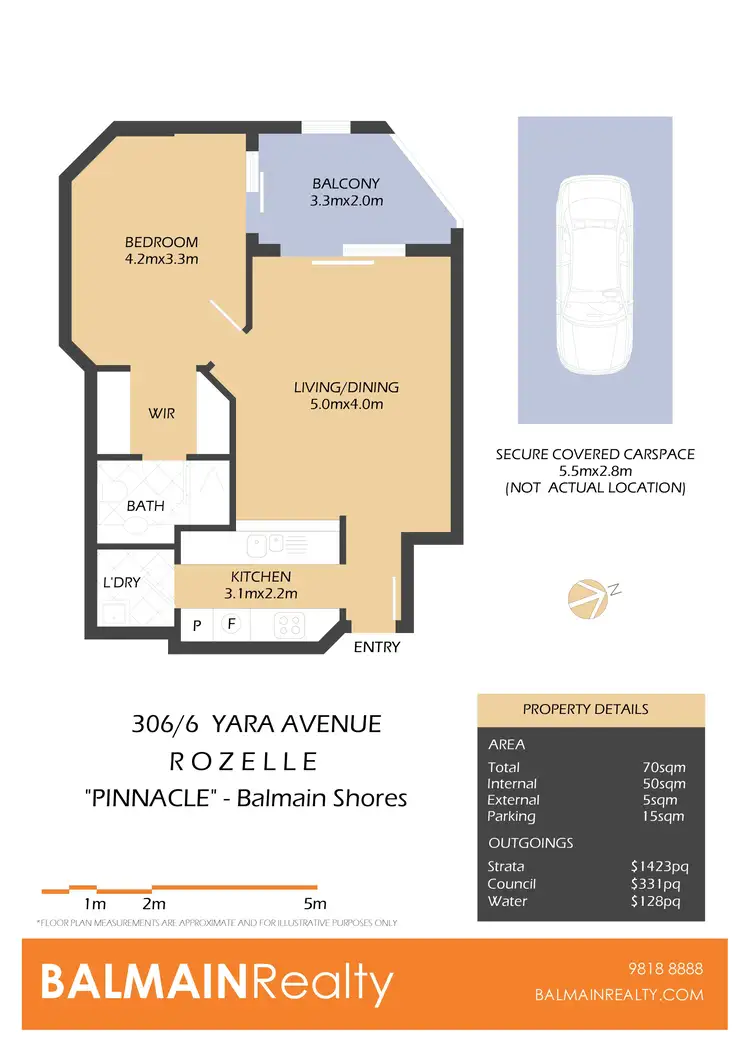 Floorplan of Homely apartment listing, 306/6 Yara Avenue, Rozelle NSW 2039