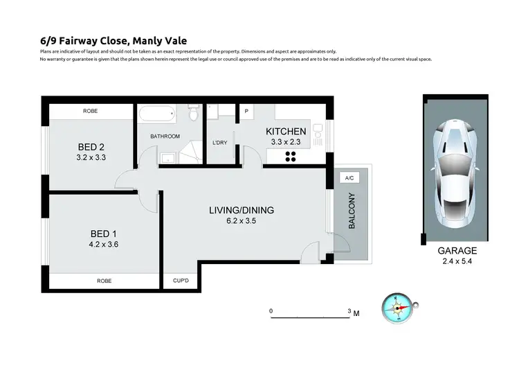 Floorplan of Homely apartment listing, 6/9 Fairway Close, Manly Vale NSW 2093