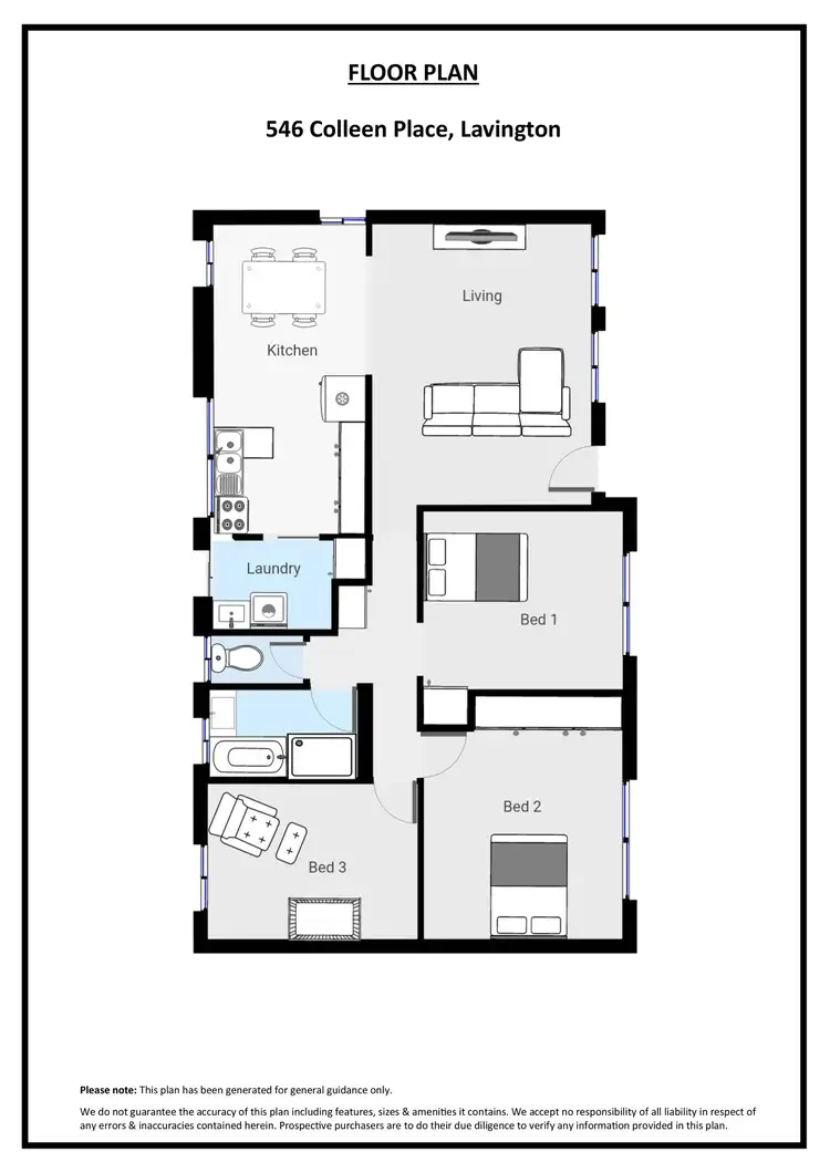 Floorplan of Homely house listing, 546 Colleen Place, Lavington NSW 2641