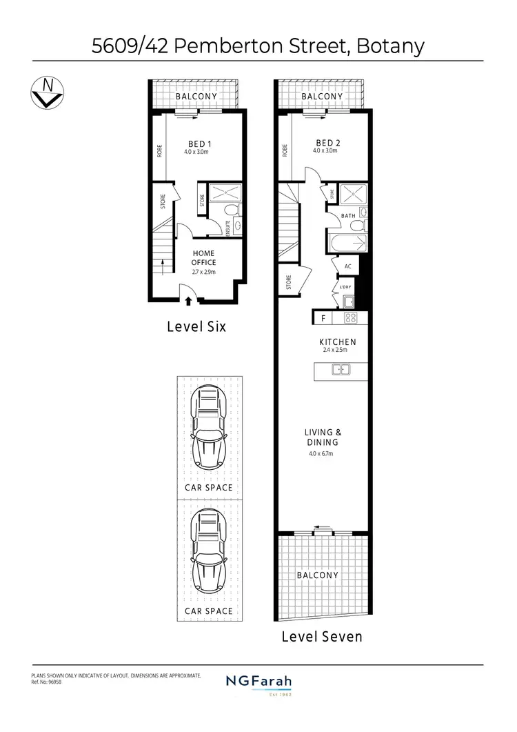 Floorplan of Homely apartment listing, 5609/42-44 Pemberton Street, Botany NSW 2019