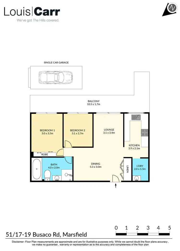 Floorplan of Homely unit listing, 51/17-19 Busaco Road, Marsfield NSW 2122