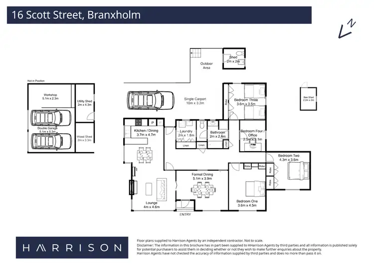 Floorplan of Homely house listing, 16 & 16a Scott Street, Branxholm TAS 7261