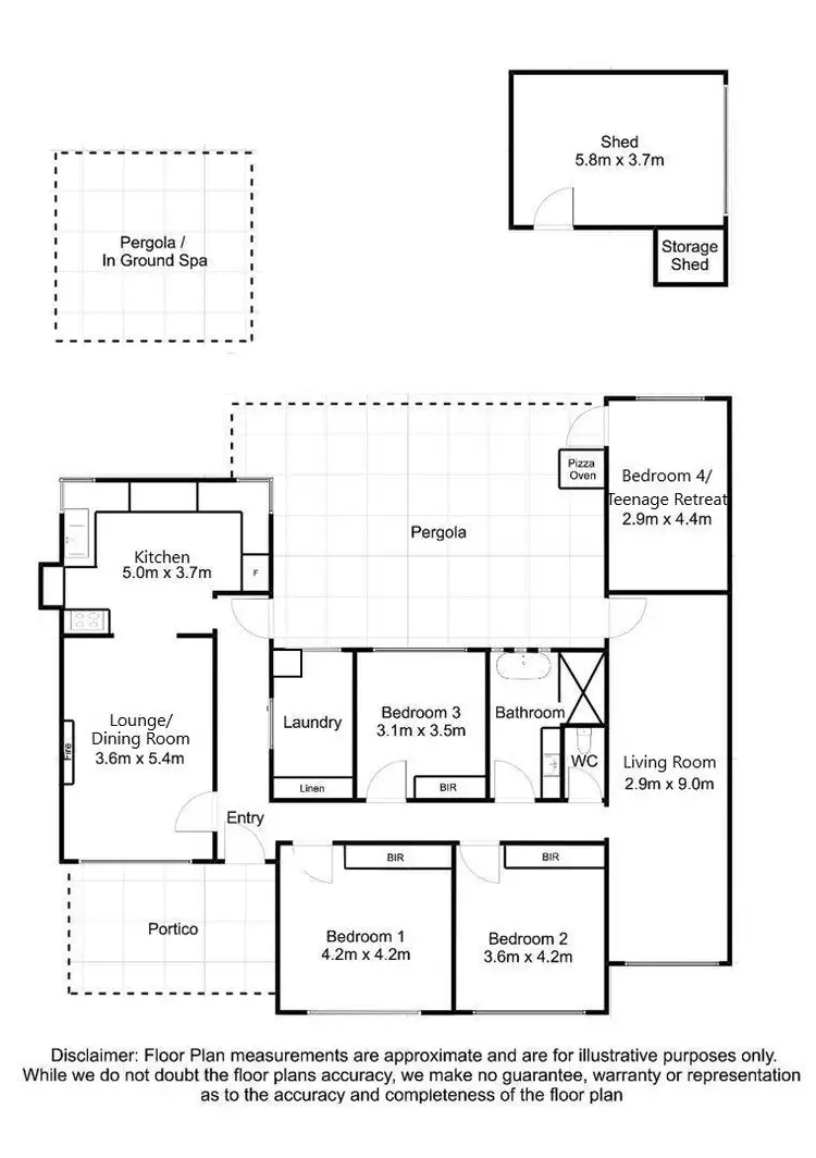 Floorplan of Homely house listing, 6 Chauvel Street, Mount Gambier SA 5290