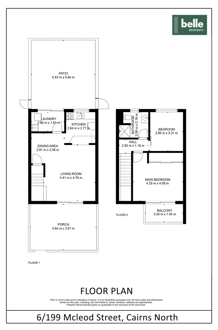 Floorplan of Homely townhouse listing, 6/199 Mcleod Street, Cairns North QLD 4870