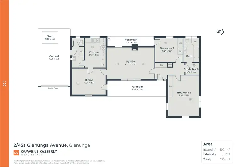 Floorplan of Homely unit listing, 2/45A Glenunga Avenue, Glenunga SA 5064