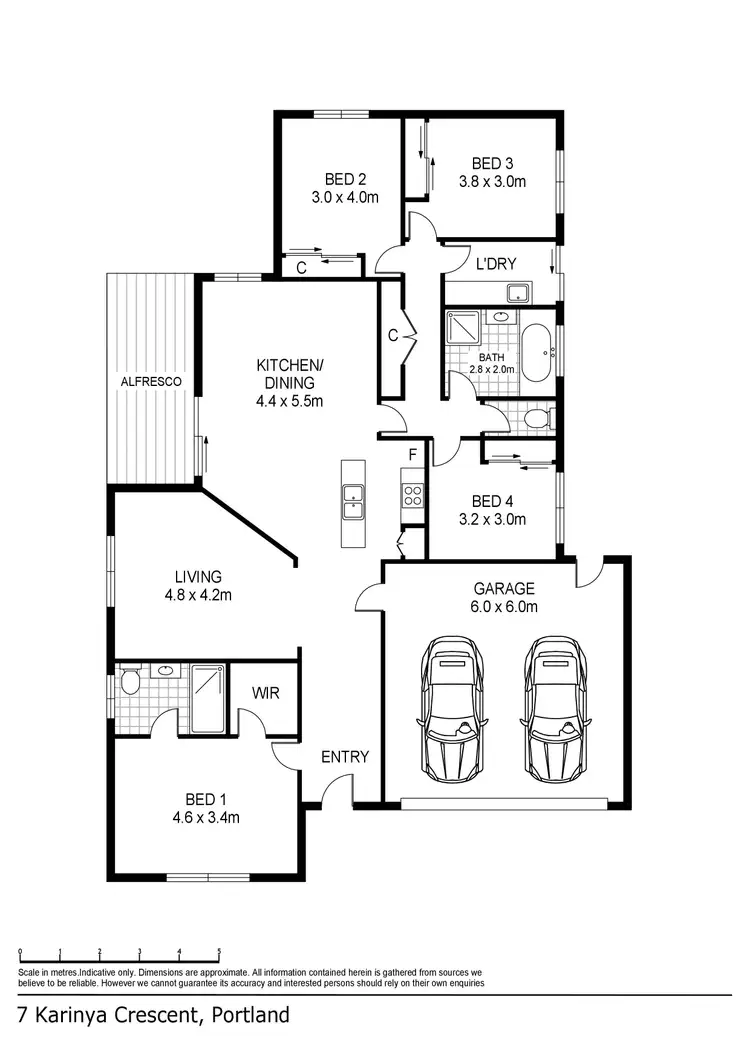 Floorplan of Homely house listing, 7 Karinya Crescent, Portland VIC 3305