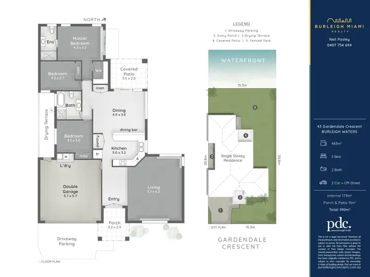 Floorplan of Homely house listing, 43 Gardendale Crescent, Burleigh Waters QLD 4220