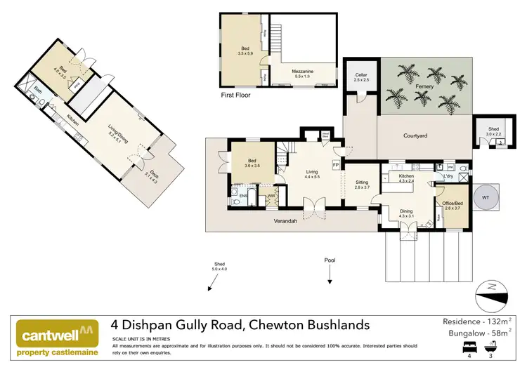 Floorplan of Homely house listing, 4 Dishpan Gully Road, Chewton Bushlands VIC 3451