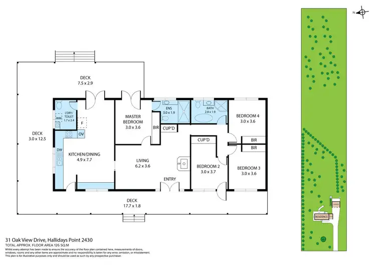 Floorplan of Homely house listing, 31 Oakview Drive, Hallidays Point NSW 2430