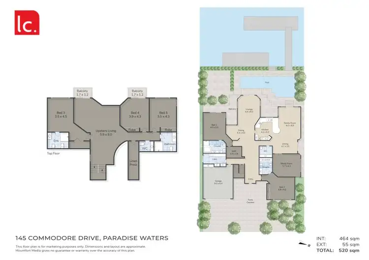 Floorplan of Homely house listing, 145 Commodore Drive, Paradise Waters QLD 4217