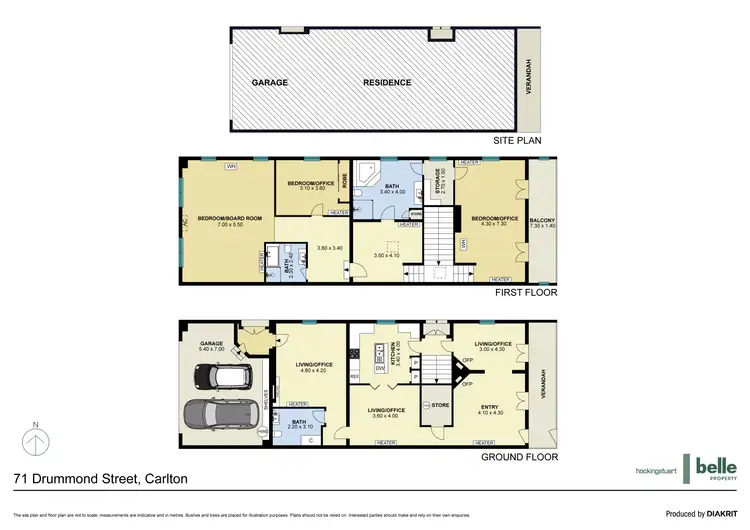 Floorplan of Homely house listing, 71 Drummond Street, Carlton VIC 3053