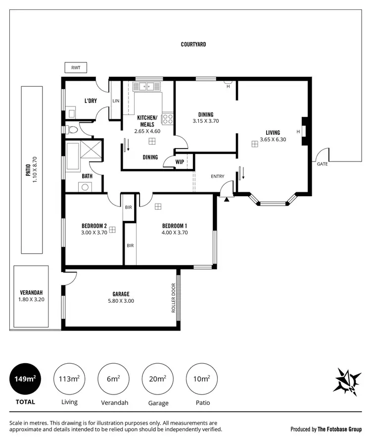 Floorplan of Homely unit listing, 2/4 Austral Avenue, Linden Park SA 5065