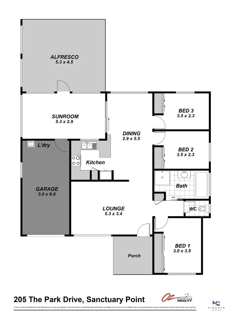 Floorplan of Homely house listing, 205 The Park Drive, Sanctuary Point NSW 2540