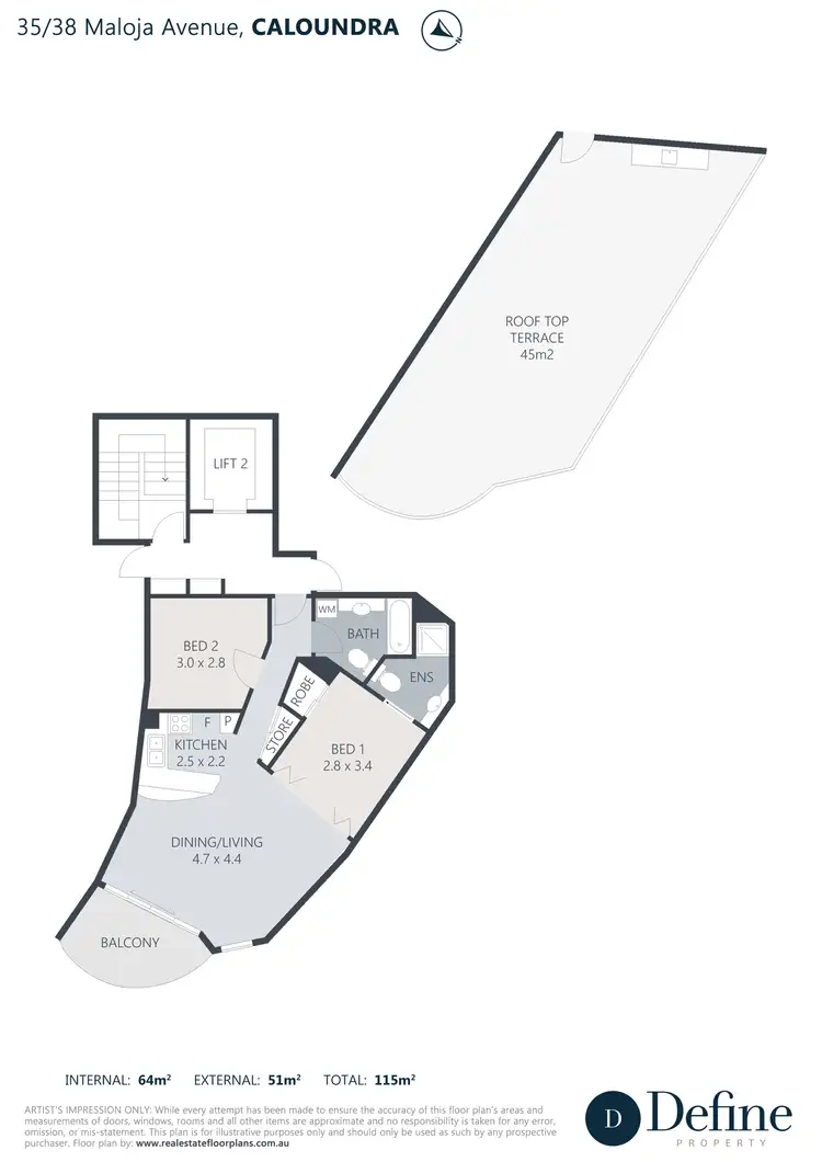 Floorplan of Homely unit listing, 35/38 Maloja Avenue, Caloundra QLD 4551