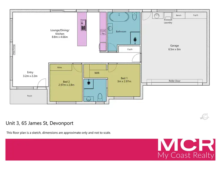 Floorplan of Homely unit listing, 3/65 James Street, Devonport TAS 7310