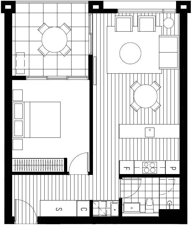 Floorplan of Homely apartment listing, 311/19 Challis Street, Dickson ACT 2602