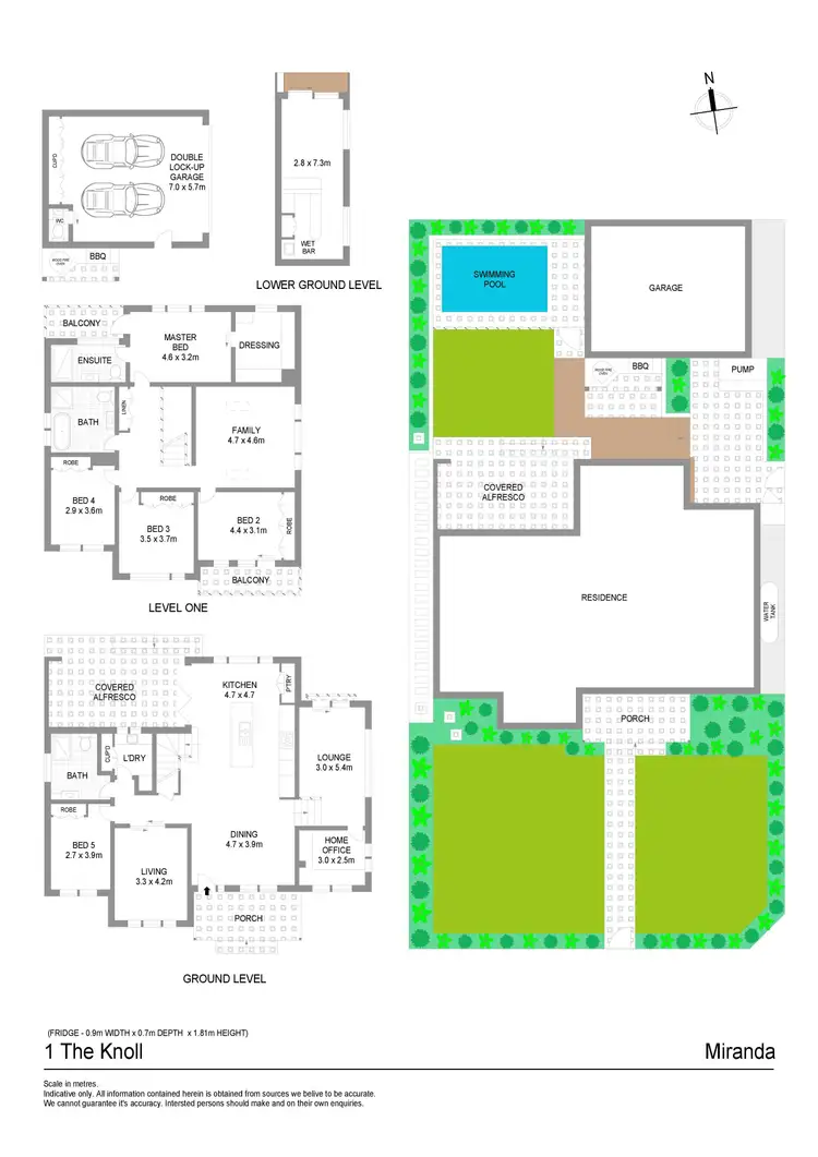Floorplan of Homely house listing, 1 The Knoll, Miranda NSW 2228