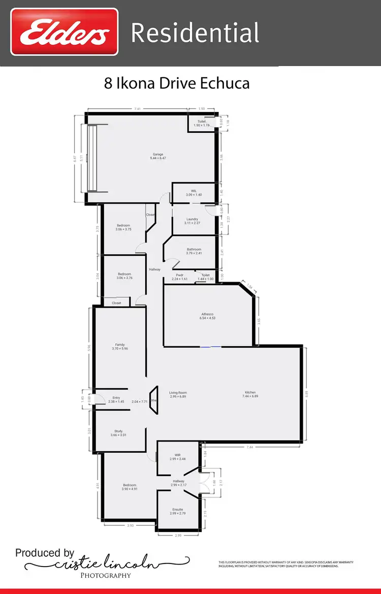 Floorplan of Homely house listing, 8 Ikona Drive, Echuca VIC 3564