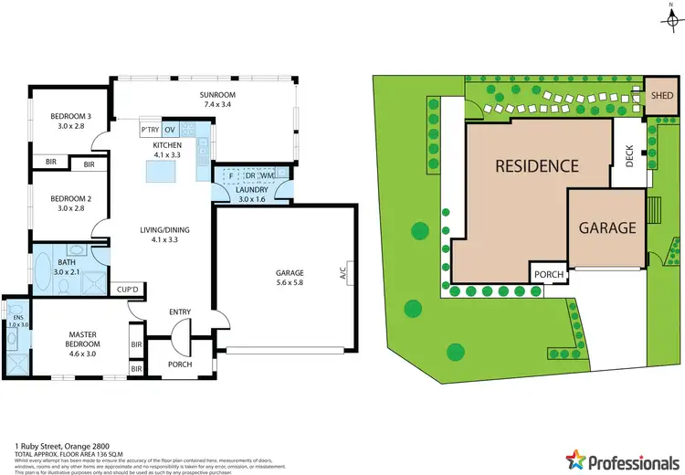 Floorplan of Homely house listing, 1 Ruby Street, Orange NSW 2800