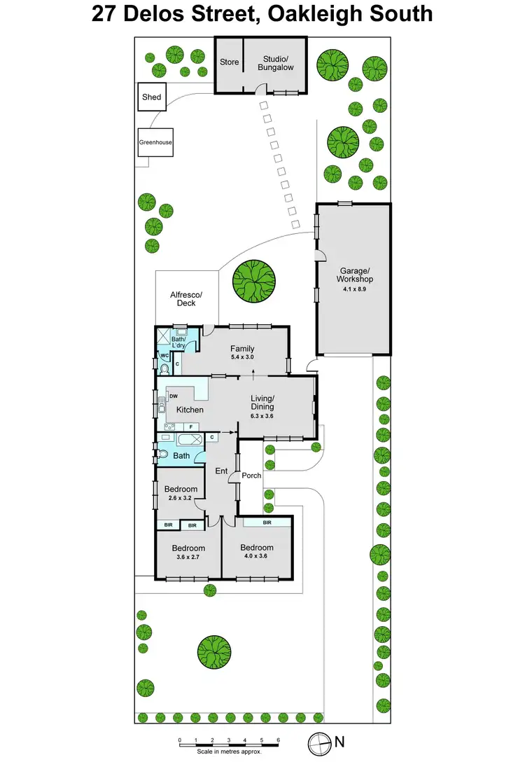 Floorplan of Homely house listing, 27 Delos Street, Oakleigh South VIC 3167