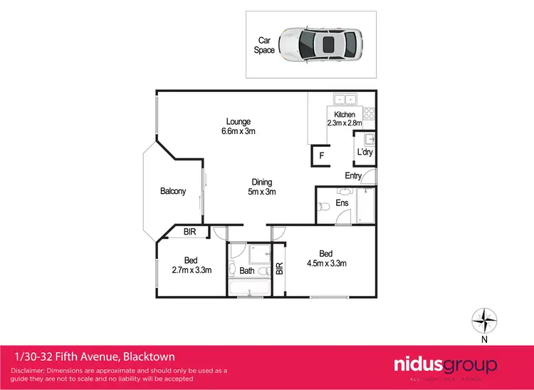 Floorplan of Homely unit listing, 1/30-32 Fifth Avenue, Blacktown NSW 2148