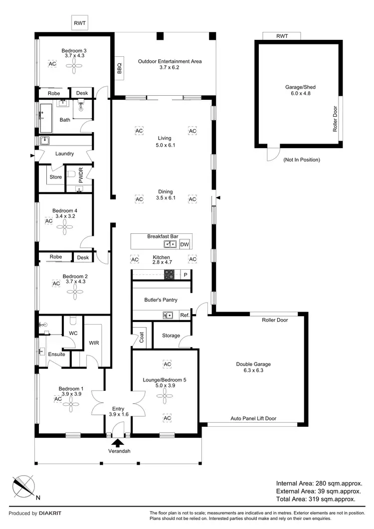 Floorplan of Homely house listing, 24 Botanic Grove, Campbelltown SA 5074