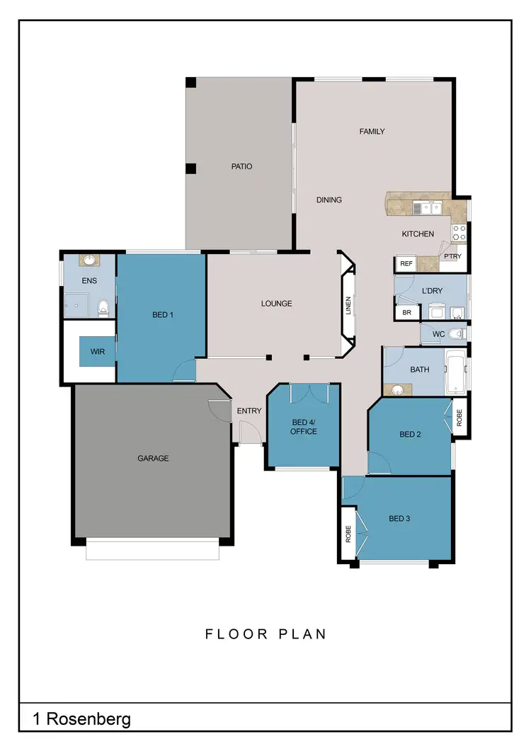 Floorplan of Homely house listing, 1 Rosenberg Street, Atherton QLD 4883