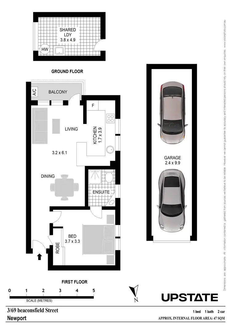 Floorplan of Homely unit listing, 3/69 Beaconsfield Street, Newport NSW 2106