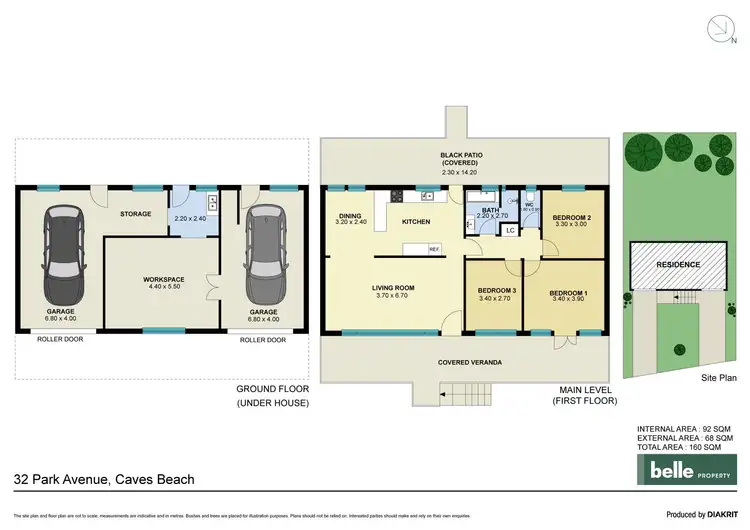 Floorplan of Homely house listing, 32 Park Avenue, Caves Beach NSW 2281