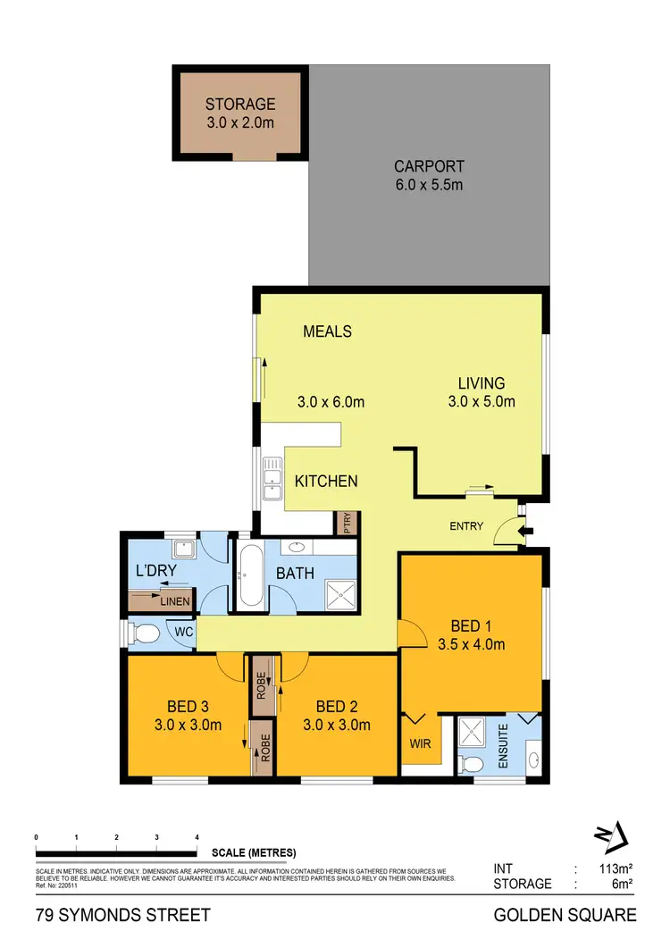 Floorplan of Homely house listing, 79 Symonds Street, Golden Square VIC 3555