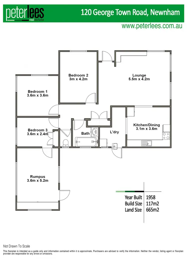 Floorplan of Homely house listing, 120 George Town Road, Newnham TAS 7248