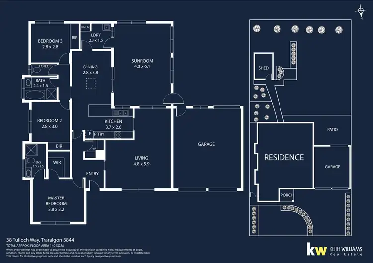 Floorplan of Homely house listing, 38 Tulloch Way, Traralgon VIC 3844