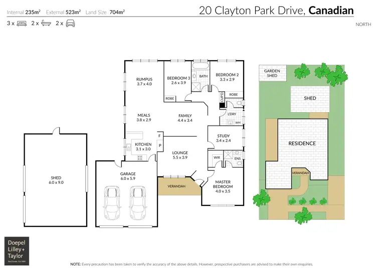 Floorplan of Homely house listing, 20 Clayton Park Drive, Canadian VIC 3350