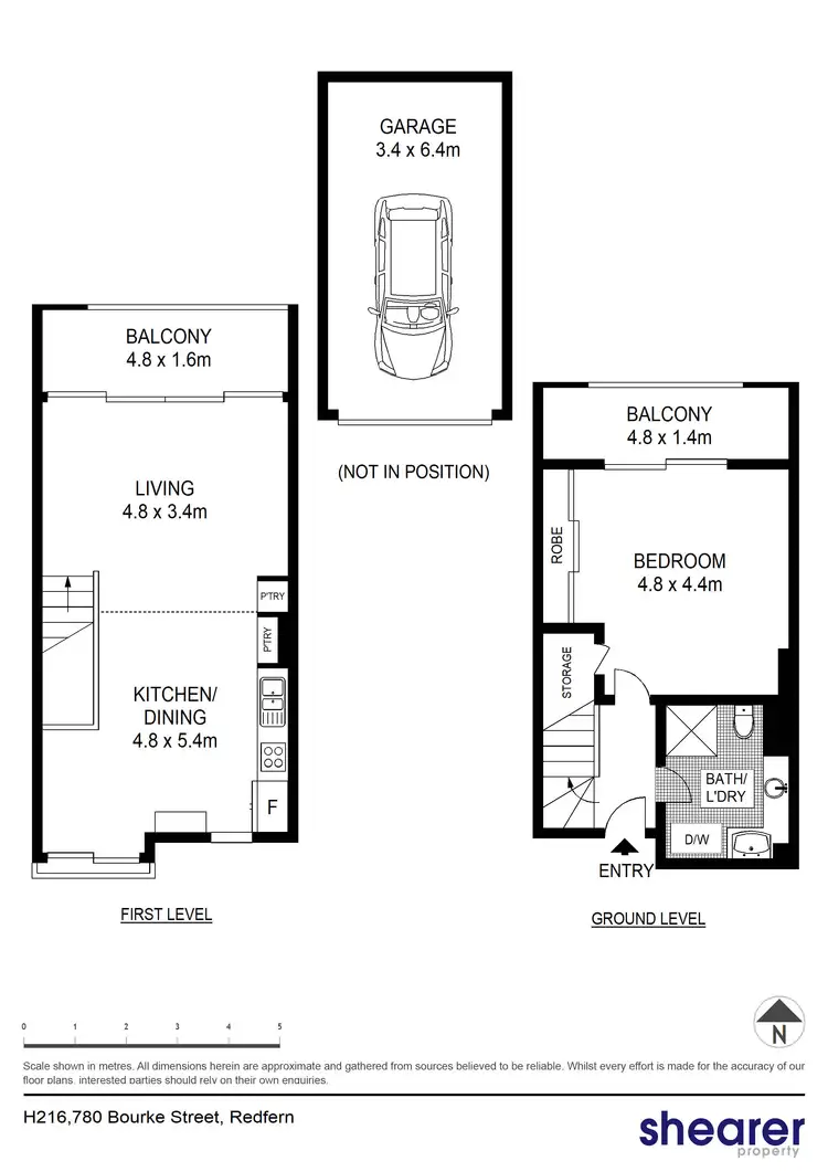 Floorplan of Homely unit listing, H216/780 Bourke Street, Redfern NSW 2016