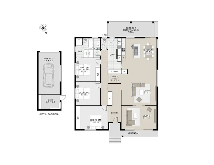 Floorplan of Homely house listing, 44 Olive Street, Newstead TAS 7250