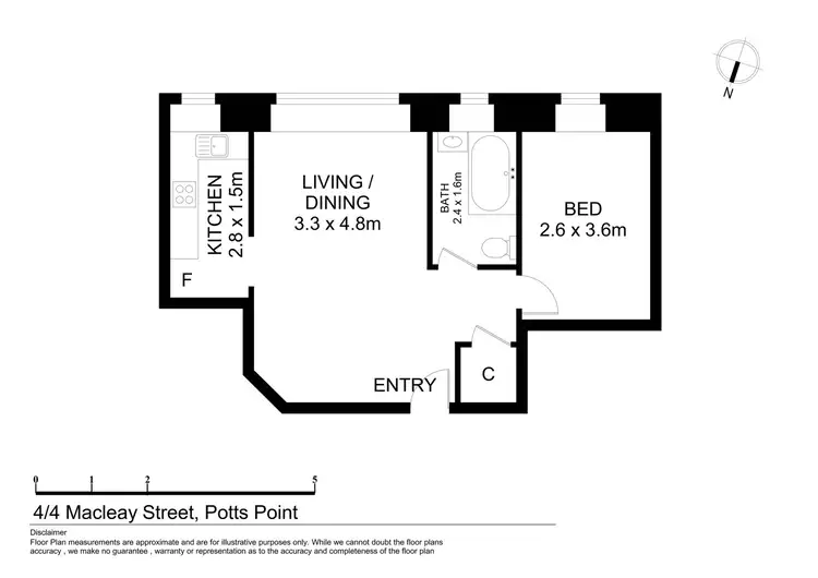 Floorplan of Homely apartment listing, 4/4 Macleay Street, Potts Point NSW 2011