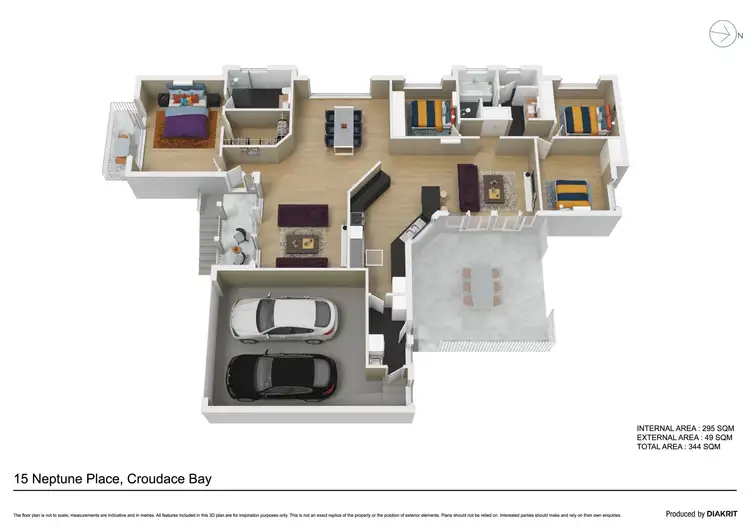 Floorplan of Homely house listing, 15 Neptune Place, Croudace Bay NSW 2280