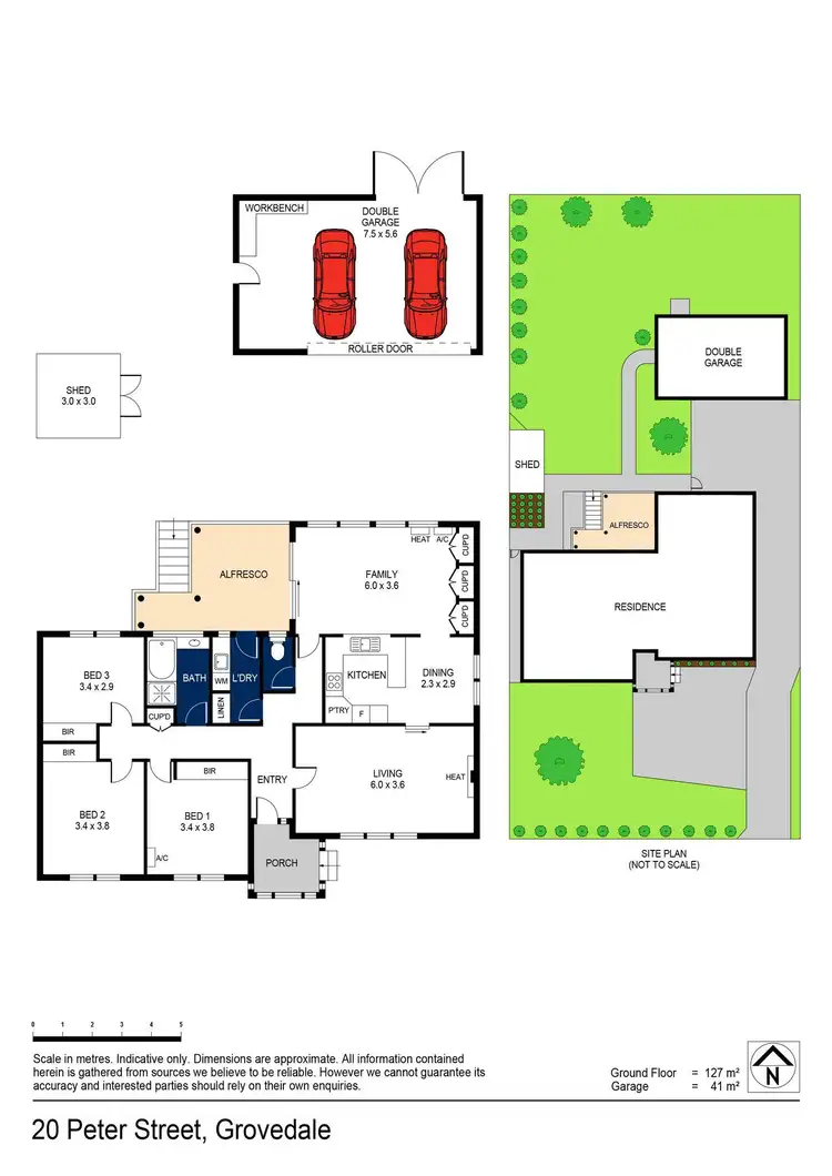 Floorplan of Homely house listing, 20 Peter Street, Grovedale VIC 3216