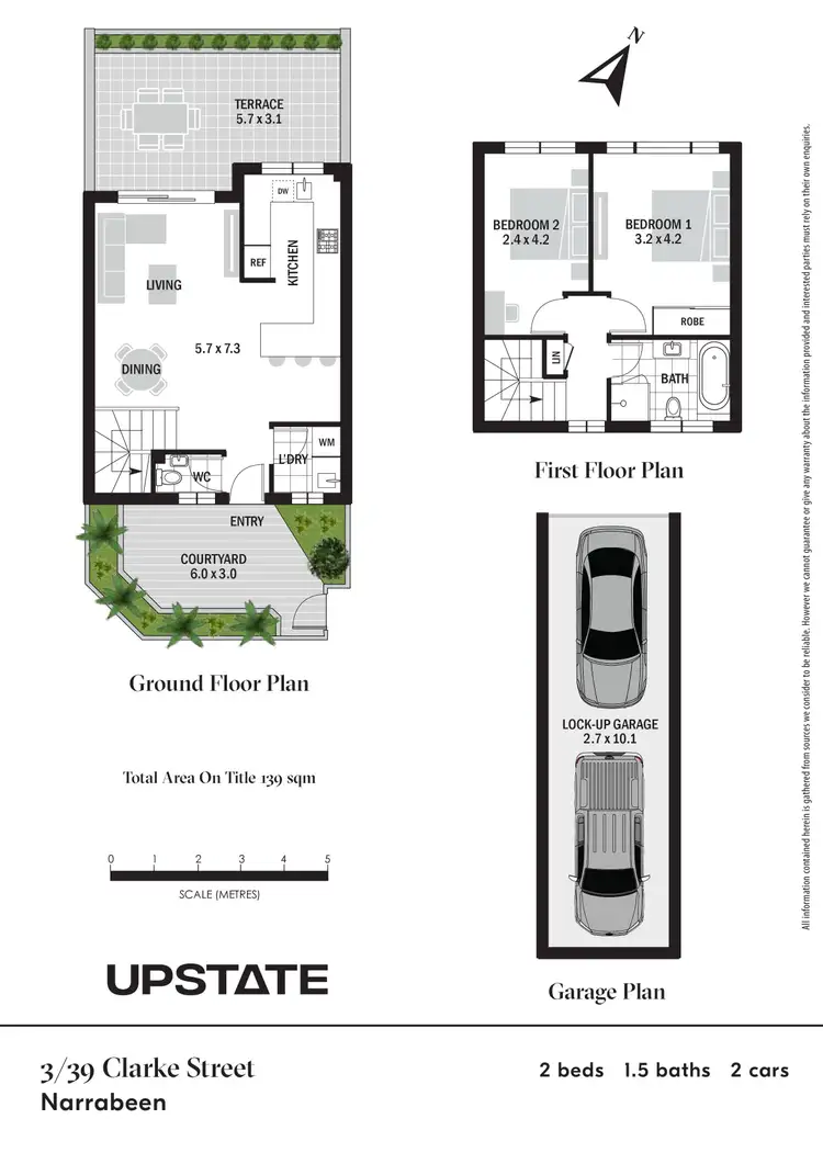 Floorplan of Homely townhouse listing, 3/39 Clarke Street, Narrabeen NSW 2101