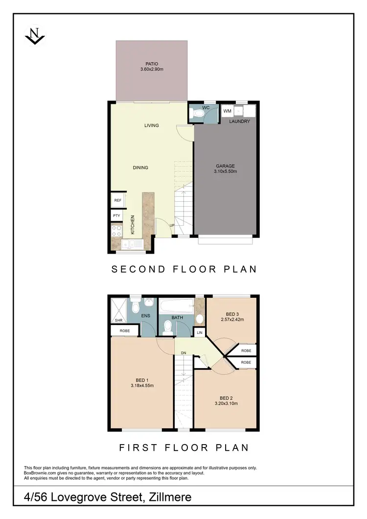 Floorplan of Homely townhouse listing, 4/56 Lovegrove Street, Zillmere QLD 4034