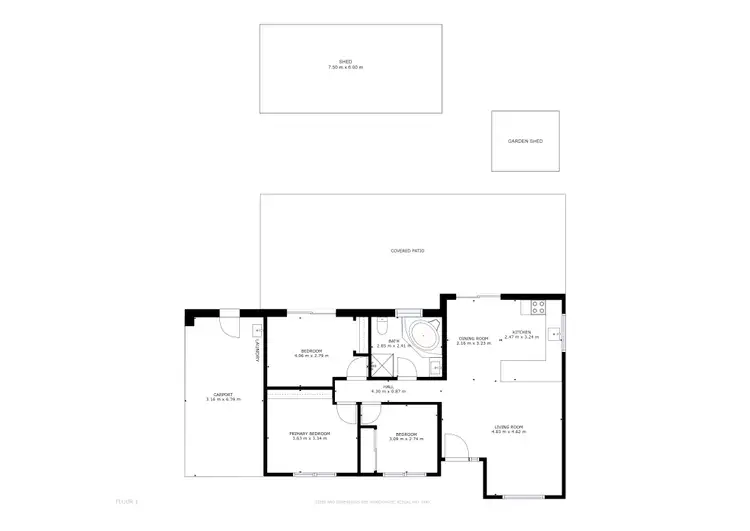 Floorplan of Homely house listing, 15 Turner Street, Whitfield QLD 4870