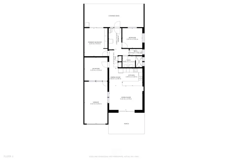 Floorplan of Homely semi-detached listing, 2/350 Mccoombe Street, Mooroobool QLD 4870