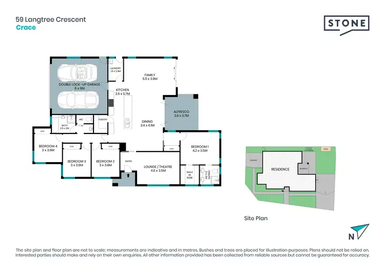 Floorplan of Homely house listing, 59 Langtree Crescent, Crace ACT 2911