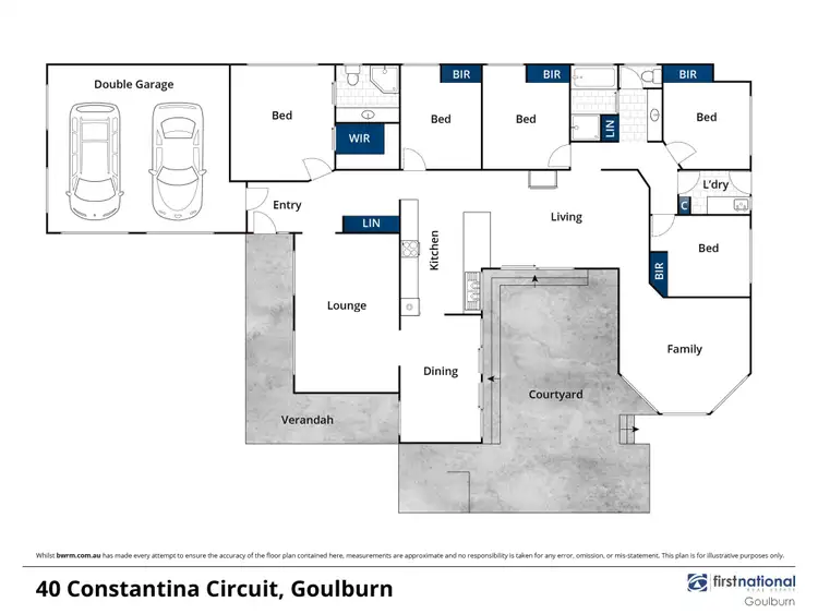 Floorplan of Homely house listing, 40 Constantina Circuit, Goulburn NSW 2580